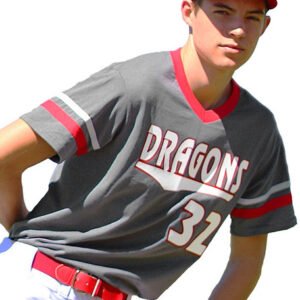 Youth "Classic Stripes" Cotton Blend Baseball Jersey - All Sports Uniforms