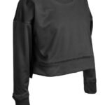 Womens "Lineup" Performance Wicking Crop Crew - All Sports Uniforms - Image 3