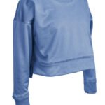 Womens "Lineup" Performance Wicking Crop Crew - All Sports Uniforms - Image 4