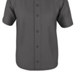 Adult "Lightweight Bat Flip" FAUX Button Front Baseball Jersey - All Sports Uniforms - Image 3
