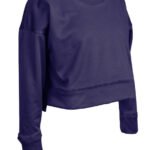 Womens "Lineup" Performance Wicking Crop Crew - All Sports Uniforms - Image 8